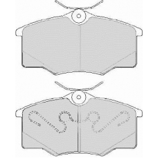 FD6858A NECTO Комплект тормозных колодок, дисковый тормоз