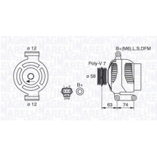 063388502010 MAGNETI MARELLI Генератор