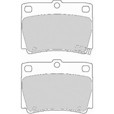 FD6993A NECTO Комплект тормозных колодок, дисковый тормоз