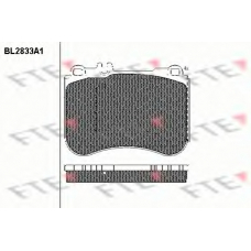 BL2833A1 FTE Комплект тормозных колодок, дисковый тормоз