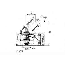 1.407.92 BEHR Термостат, охлаждающая жидкость