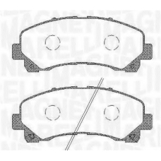 363916060449 MAGNETI MARELLI Комплект тормозных колодок, дисковый тормоз
