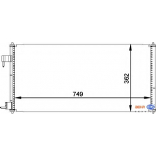 8FC 351 318-351 HELLA Конденсатор, кондиционер