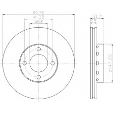 8DD 355 103-761 HELLA Тормозной диск