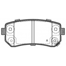 BPA1209.02 OPEN PARTS Комплект тормозных колодок, дисковый тормоз