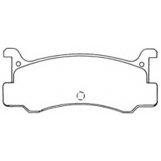 ASN-164 AISIN Комплект тормозных колодок, дисковый тормоз