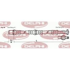 LH3664 DELPHI Тормозной шланг