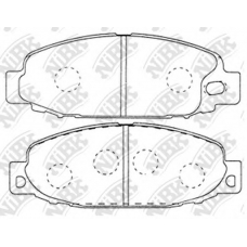 PN3347 NiBK Комплект тормозных колодок, дисковый тормоз