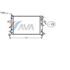 OLA2362 AVA Радиатор, охлаждение двигателя