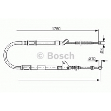 1 987 477 541 BOSCH Трос, стояночная тормозная система