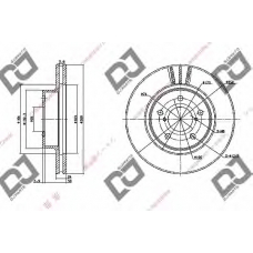 BD1069 DJ PARTS Тормозной диск