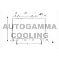 104434 AUTOGAMMA Радиатор, охлаждение двигателя