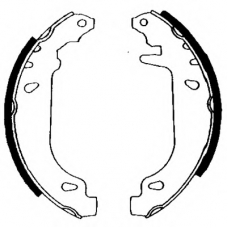 8DB 355 001-211 HELLA Комплект тормозных колодок