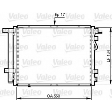 814352 VALEO Конденсатор, кондиционер