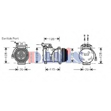 851361N AKS DASIS Компрессор, кондиционер