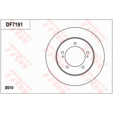 DF7191 TRW Тормозной диск