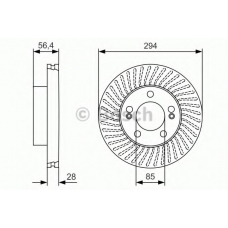 0 986 479 C31 BOSCH Тормозной диск