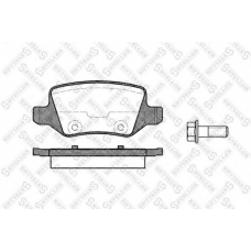 829 000-SX STELLOX Комплект тормозных колодок, дисковый тормоз