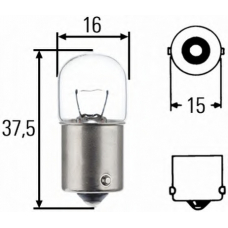 8GA 002 071-124 HELLA Лампа накаливания