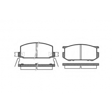 P0093.22 WOKING Комплект тормозных колодок, дисковый тормоз