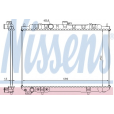68704 NISSENS Радиатор, охлаждение двигателя