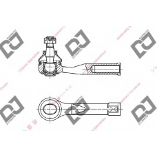 DE1037 DJ PARTS Наконечник поперечной рулевой тяги