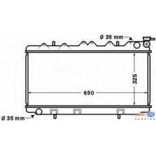 8MK 376 770-461 HELLA Радиатор, охлаждение двигателя