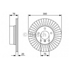 0 986 479 497 BOSCH Тормозной диск