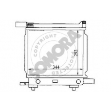 170440A SOMORA Радиатор, охлаждение двигателя