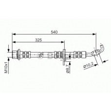 1 987 476 781 BOSCH Тормозной шланг