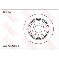 DF7000 TRW Тормозной диск