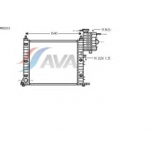 MS2213 AVA Радиатор, охлаждение двигателя