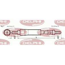 LH3299 DELPHI Тормозной шланг