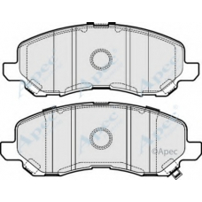 PAD1918 APEC Комплект тормозных колодок, дисковый тормоз
