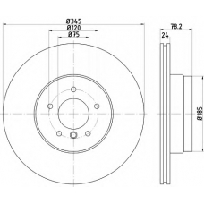 8DD 355 121-781 HELLA PAGID Тормозной диск