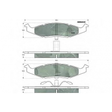 GDB4006 TRW Комплект тормозных колодок, дисковый тормоз