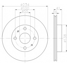 8DD 355 110-701 HELLA PAGID Тормозной диск