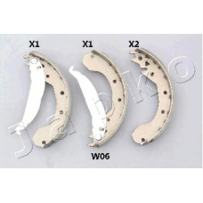 55W06 JAPKO Комплект тормозных колодок