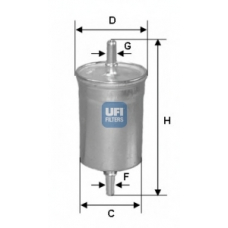 31.846.00 UFI Топливный фильтр