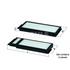 LA 346/S MAHLE Фильтр, воздух во внутренном пространстве