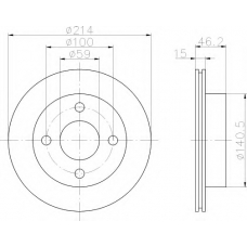 8DD 355 103-981 HELLA Тормозной диск