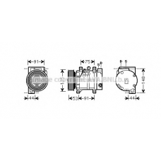 DNK259 Prasco Компрессор, кондиционер