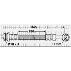 BBH7464 BORG & BECK Тормозной шланг