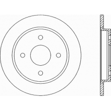 BDA1165.10 OPEN PARTS Тормозной диск