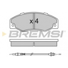 BP2320 BREMSI Комплект тормозных колодок, дисковый тормоз