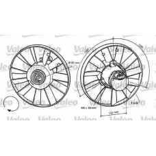 696057 VALEO Вентилятор, охлаждение двигателя
