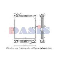 131100N AKS DASIS Радиатор, охлаждение двигателя