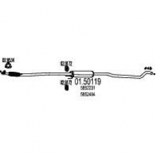01.50119 MTS Средний глушитель выхлопных газов