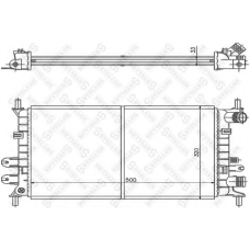 10-25811-SX STELLOX Радиатор, охлаждение двигателя