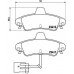 P 24 038 BREMBO Комплект тормозных колодок, дисковый тормоз